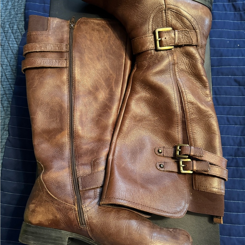 Naturalizer Brown Heeled Boots